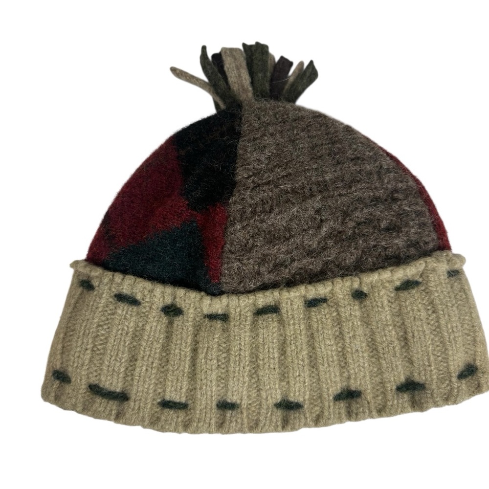 Baabaazuzu Wool Multi-Color Patchwork Mixed Media… - image 4